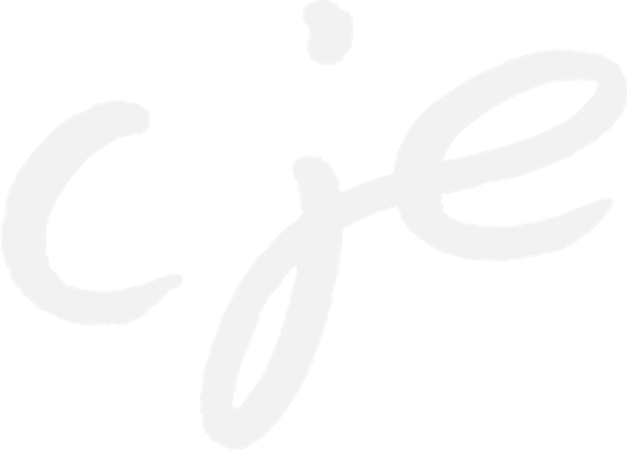 CJE.IO Script Logo — White