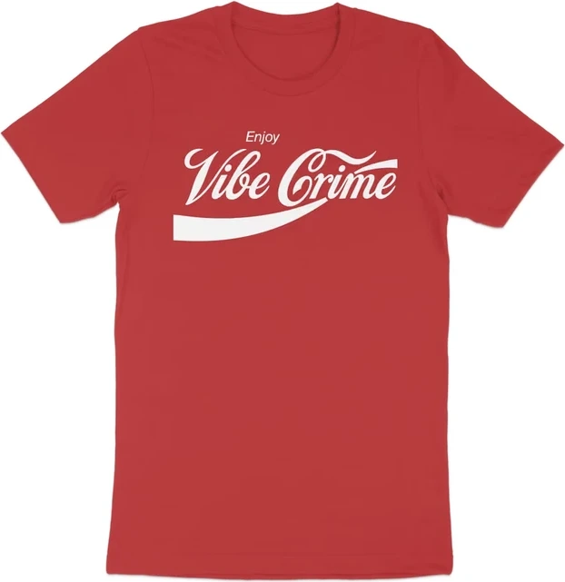 Enjoy Vibe Crime — White — Men’s & Women’s Crew Neck T-Shirt
